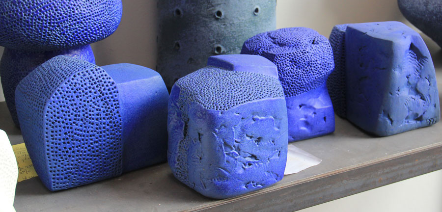 Photo sculptures résonances bleues