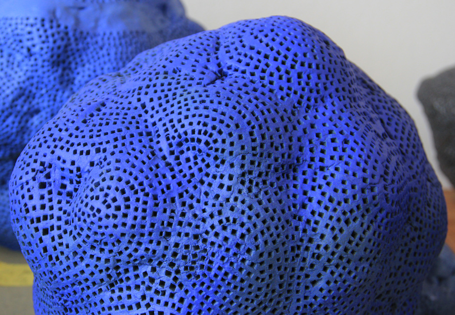 Photo sculptures r&eacute;sonances bleues